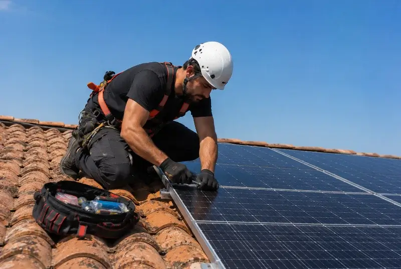 Maintenance et monitoring de panneaux solaires à Meillonnas