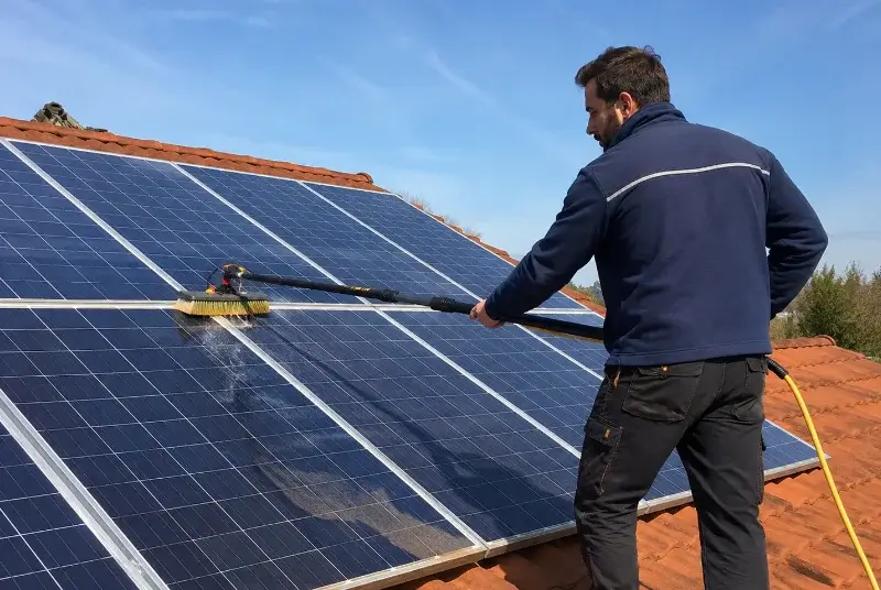 Nettoyage et entretien de panneaux solaires à Meillonnas